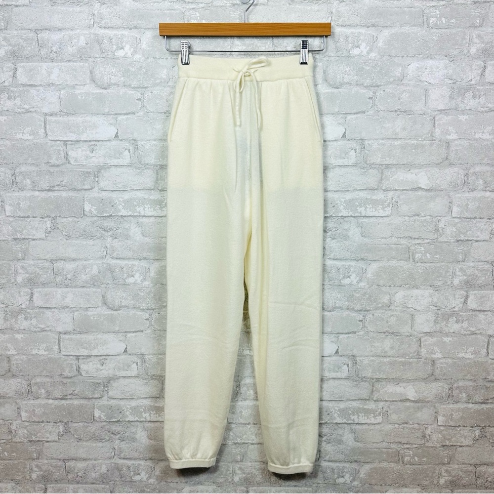 Gentle Herd Wool Joggers XXS Loungewear Cream Off White Pockets - Picture 13 of 13